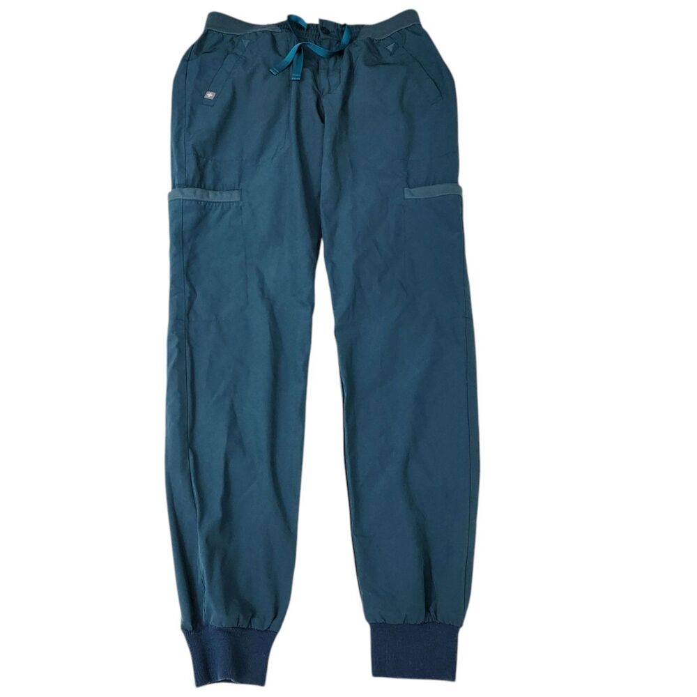 Figs Scrub Joggers Mens XS Caribbean Blue Green Hidmo Fionlite Cargo Pants Nurse